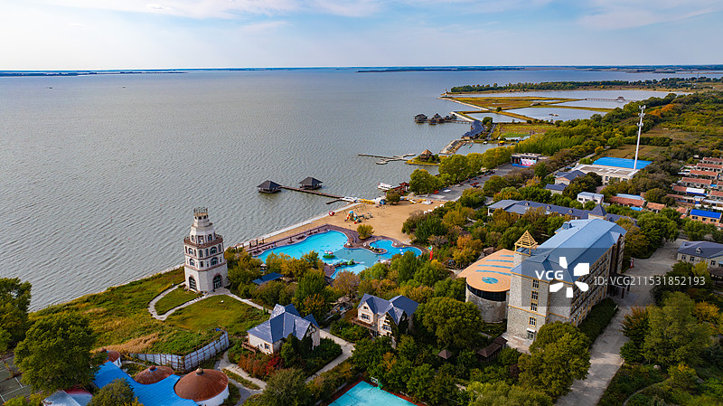 大庆连环湖温泉景区图片素材
