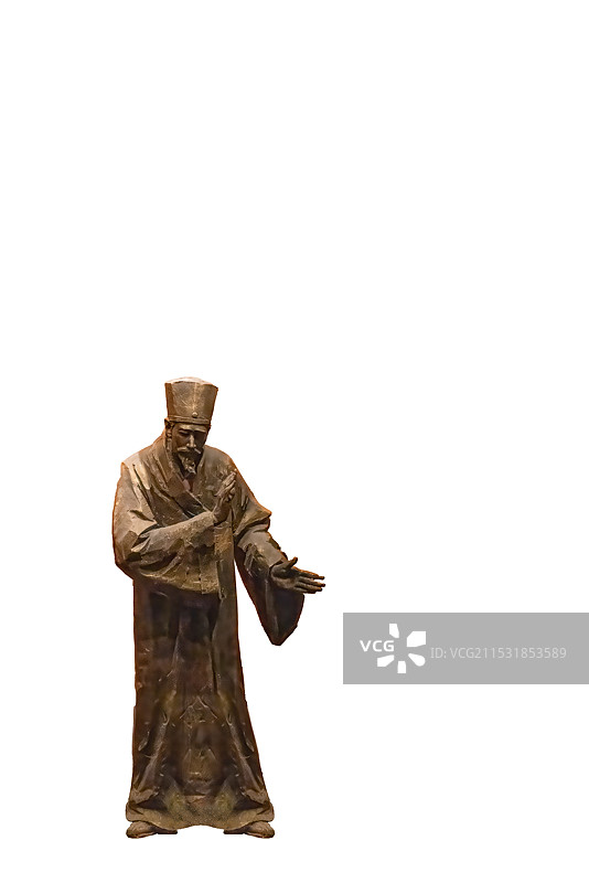 许昌博物馆，历史名人，北宋，苏辙雕像图片素材