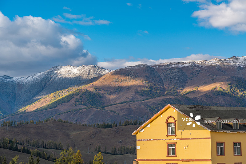 新疆喀纳斯风景图片素材