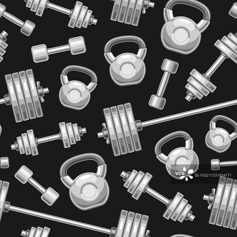 健身房无缝图案图片素材