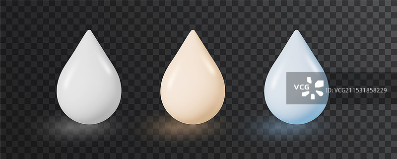 孤立的牛奶滴，真实的酸奶奶油，白色背景图片素材