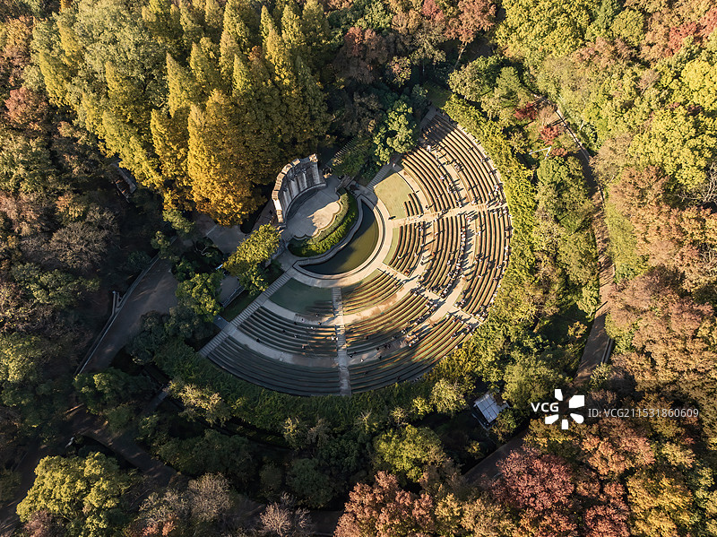 南京音乐台秋景图片素材