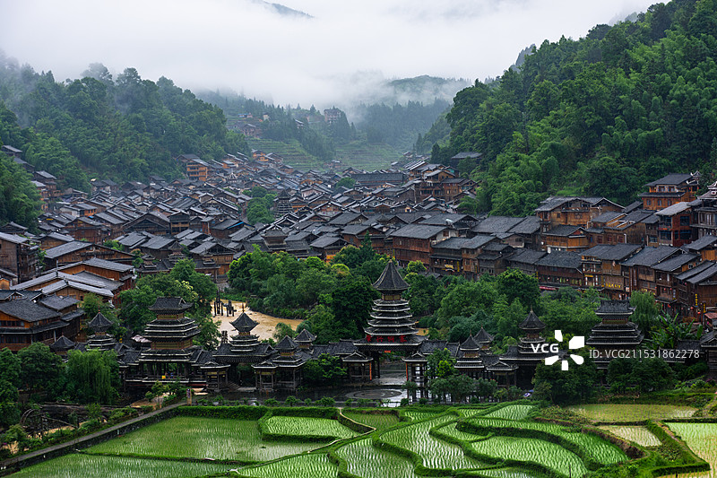 肇兴侗寨图片素材