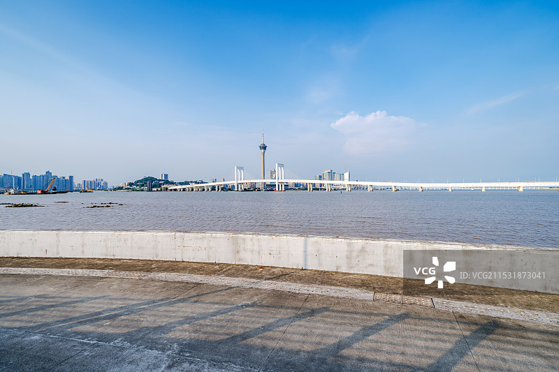 澳门西湾大桥 澳门塔图片素材