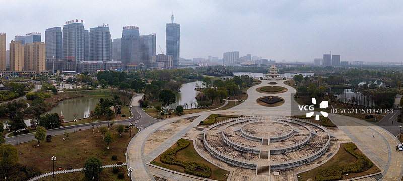 抚州 钟岭大道 名人雕塑园 赣东大道 财富广场 文化公园图片素材