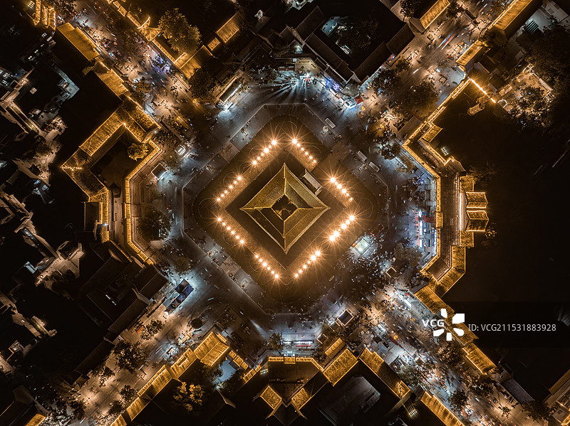 古城万花筒图片素材