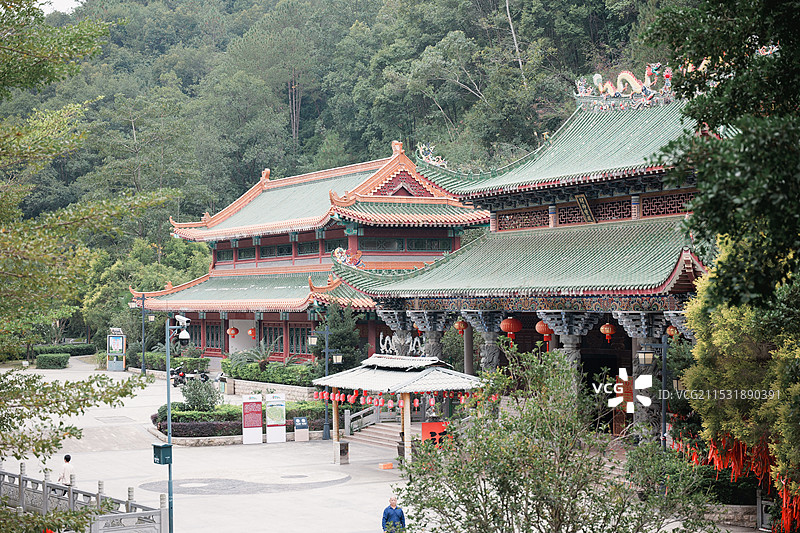 兴宁神光山，合水水库图片素材