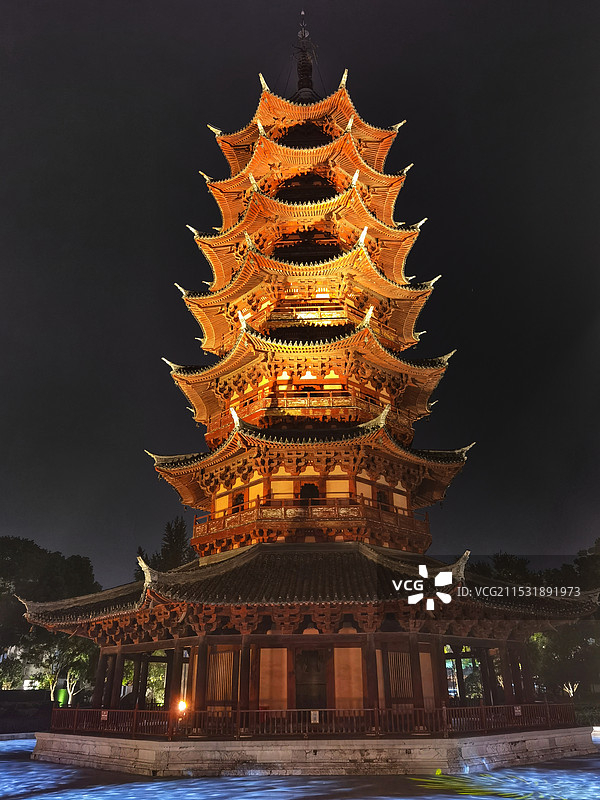 苏州盘门三景景区瑞光塔图片素材