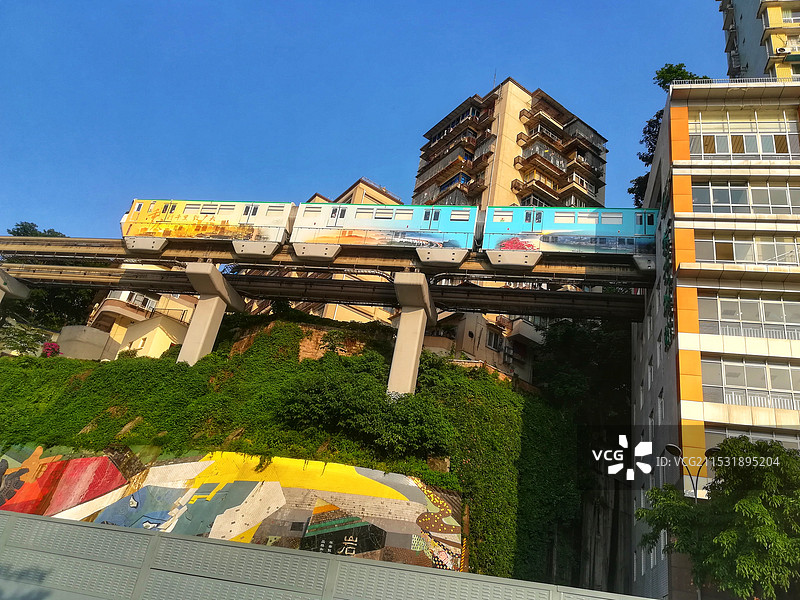 重庆李子坝站图片素材