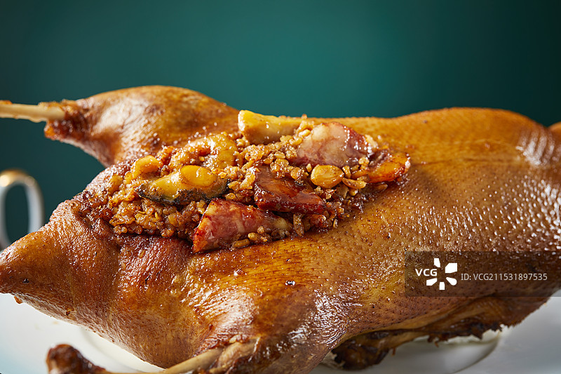 中国传统名菜特色美食 八宝鸭图片素材