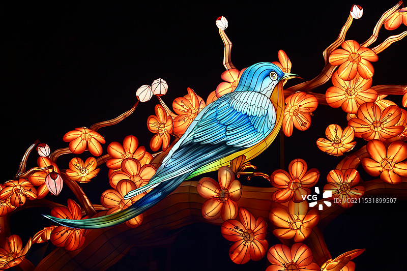 北京园博园“京彩灯会”主题花灯图片素材