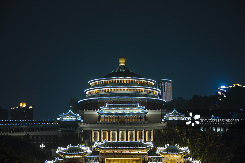 重庆人民大礼堂图片素材