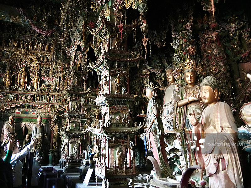 2024年11月山西省临汾市隰县小西天千佛庵景区黑神话悟空取景地风光图片素材