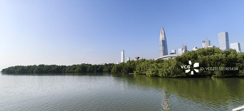 深圳湾公园海景图片素材