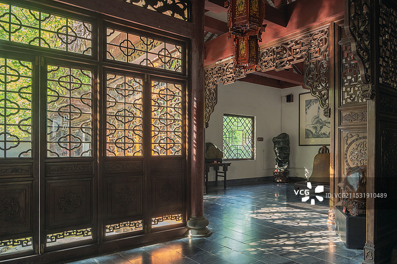 中国风室内装饰-柳州柳侯公园中华园图片素材