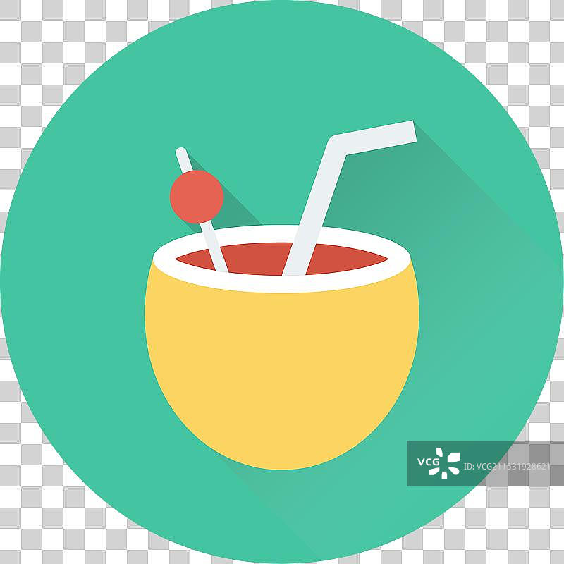 椰子饮料图标图片素材