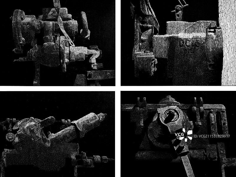 《流金岁月》黑白木刻图片素材