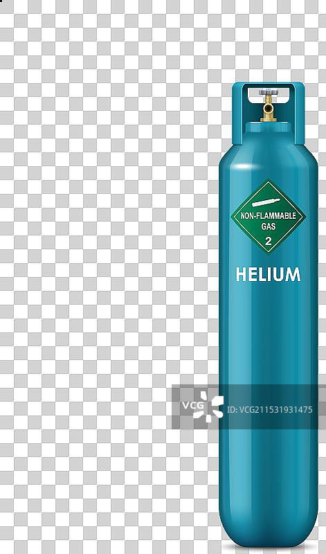 逼真的氦气气瓶金属气球图片素材
