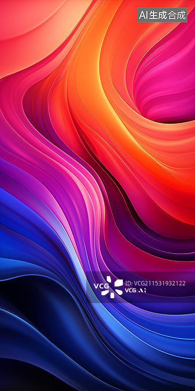 【AI数字艺术】3D风格的彩色壁纸图片素材