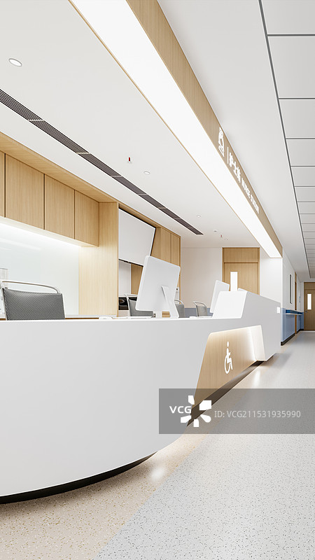 现代医院护士站图片素材