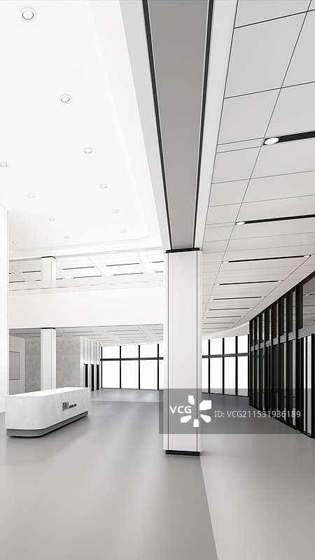 现代企业公司大堂前台图片素材