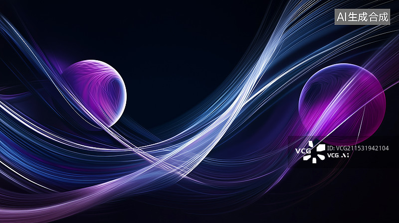 【AI数字艺术】宇宙的几何插画图片素材