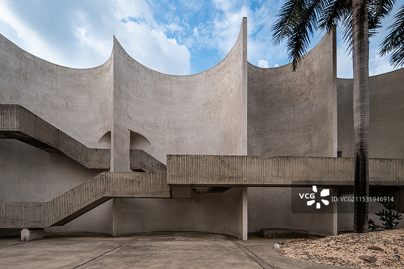 广东省广州市 另一个美术馆, 移轴镜头拍摄图片素材