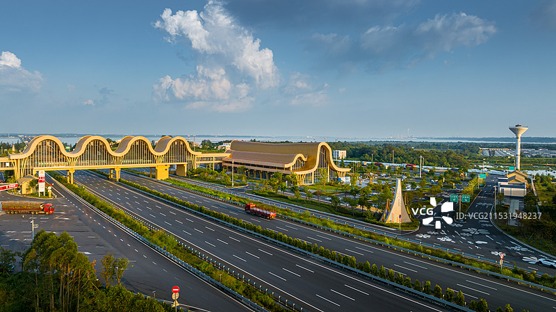 广西钦北高速铁山服务区图片素材