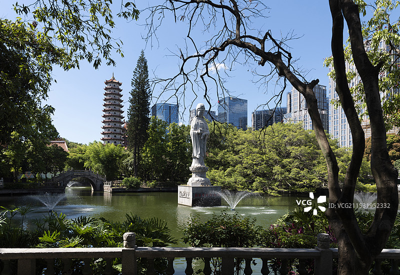 福州怡山西禅寺为千年佛寺图片素材