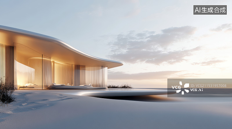 【AI数字艺术】现代建筑广场地面-汽车广告背景图图片素材