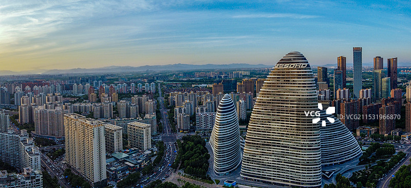 北京 地标 望京soho 望京 西门子大厦 朝阳区图片素材