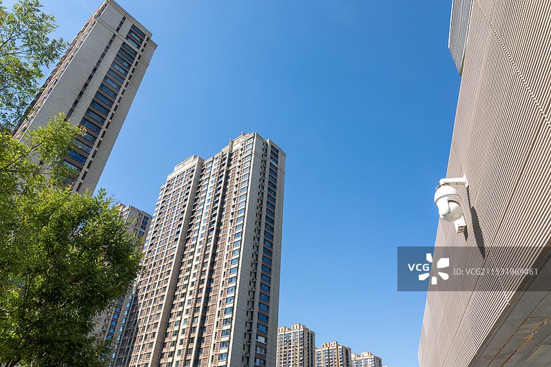 城市建筑和摄像头图片素材