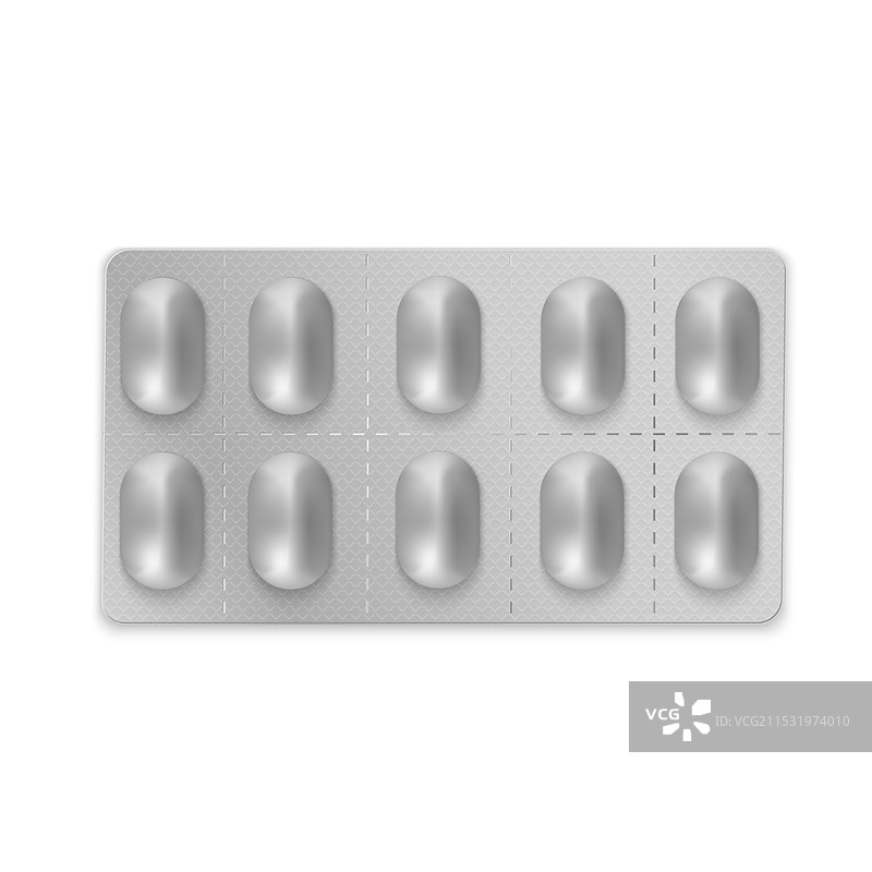 药丸胶囊包装的药物泡罩图片素材