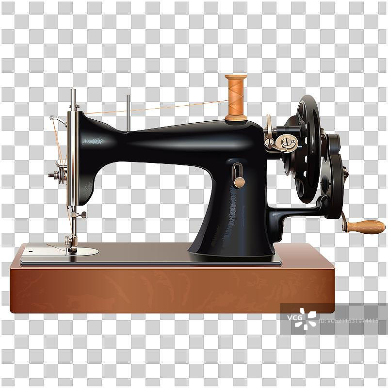 复古手动缝纫机图片素材