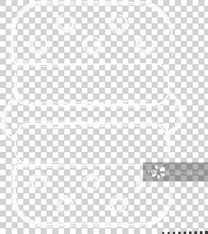 与素食符号相关的素食汉堡图标，粉笔画风格图片素材