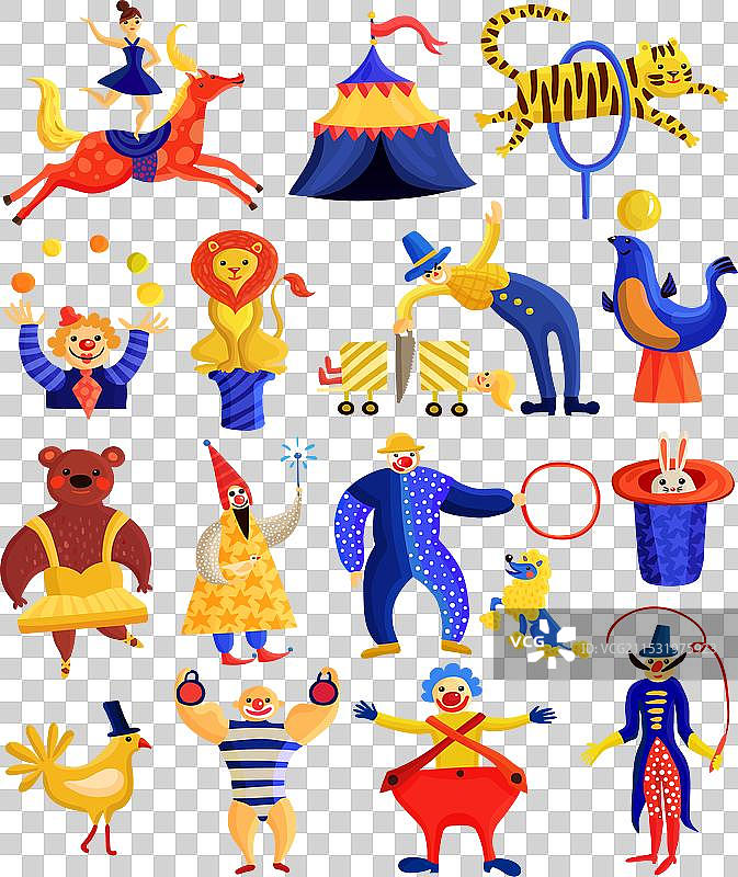 马戏团艺术家合集图片素材