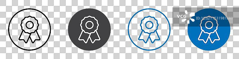 识别图标扁平可编辑图标标记集图片素材