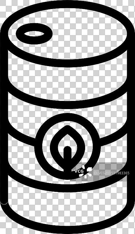 生态自然绿色生活的叶子图标线条鼓图片素材