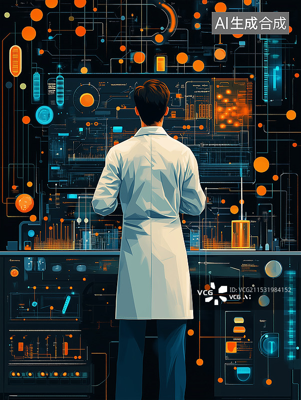 【AI数字艺术】合成生物概念插画图片素材