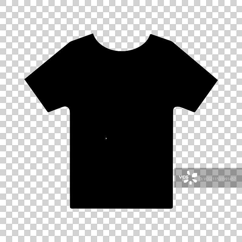 时尚潮流的T恤轮廓图片素材