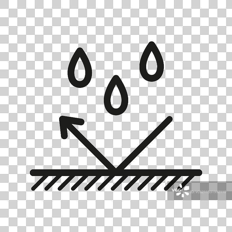 防水表面图标 水抵抗符号图片素材