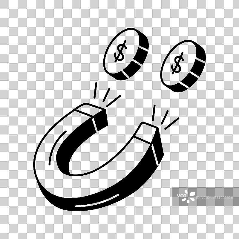 吸引财富图片素材