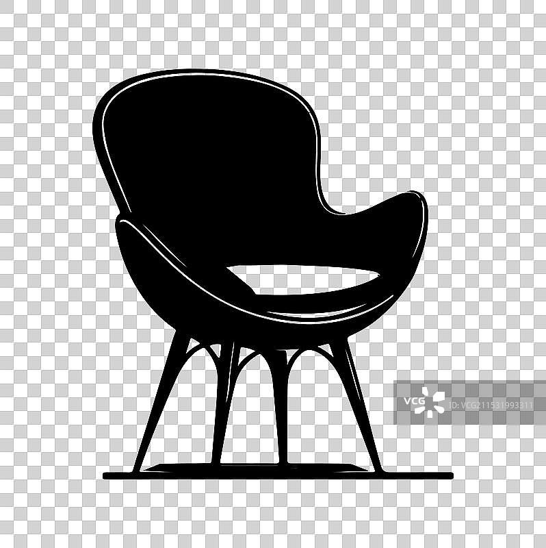 郁金香椅轮廓图片素材