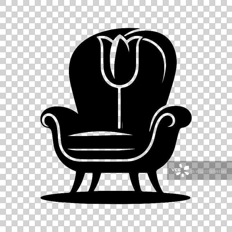 郁金香椅轮廓图片素材