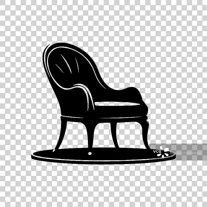 郁金香椅轮廓图片素材