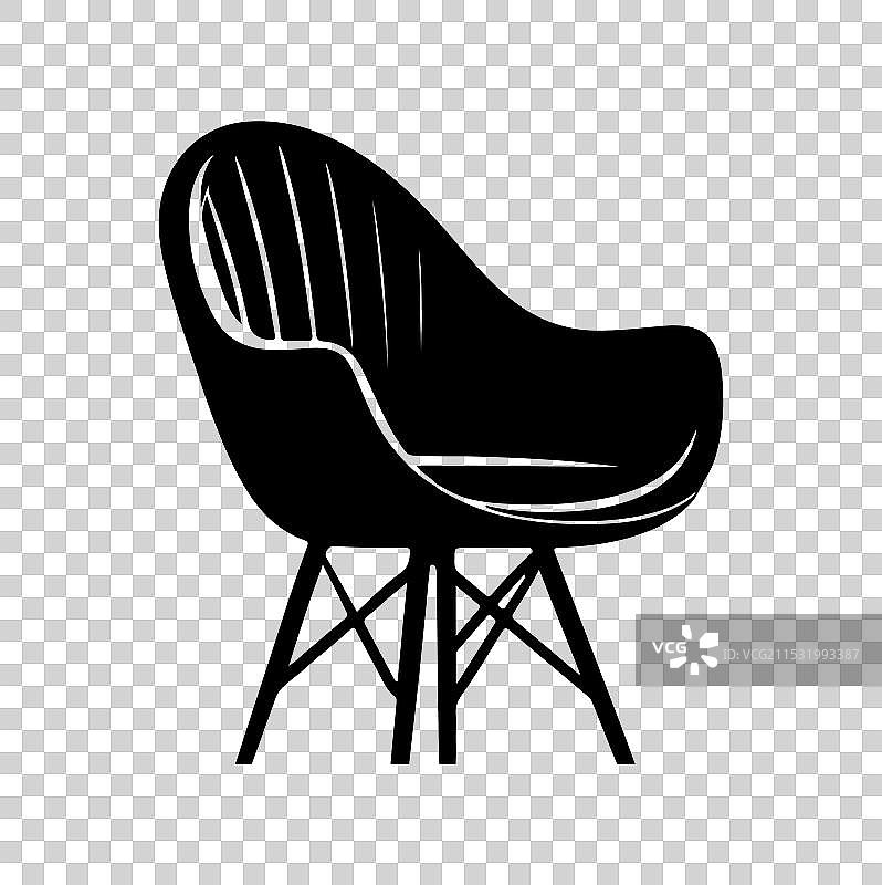 郁金香椅轮廓图片素材