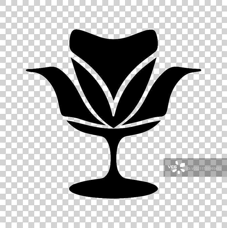 郁金香椅轮廓图片素材