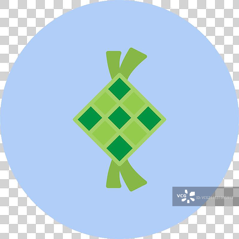 椰浆饭扁平圆形图标图片素材