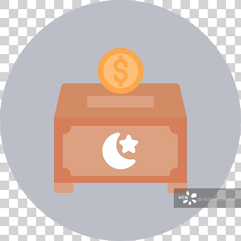 捐赠扁平圆形图标图片素材