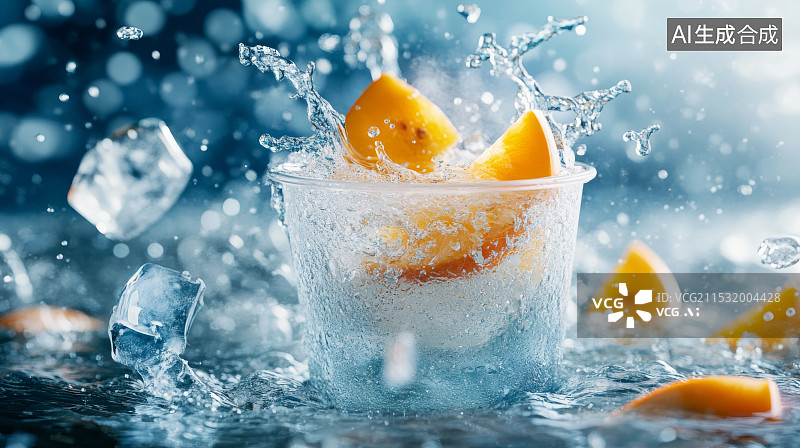 【AI数字艺术】冰淇淋下午茶特饮图片素材